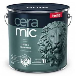Эмаль особо прочная Brite Ceramic полуглянцевая база С 2.7 л