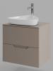 Тумба с раковиной Orange Line Li-60TuLMDF+B07-500W латте матовый, 60 см