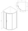 Душевой уголок AM.PM Like W83G-315-090CG64 90x90 профиль матовый хром, стекло тонированное фото 14