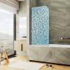 Шторка на ванну MaybahGlass MGV-929-ФП011-6 70x140, поворотная, стекло с рисунком 6 мм, профиль черный