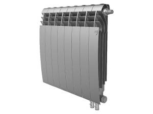 Биметаллический секционный радиатор отопления Royal Thermo Biliner 500 / V Silver Satin / 8 секций