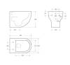 Унитаз подвесной BelBagno Onda BB066CHR/BB870SC безободковый, сиденье микролфит фото 9