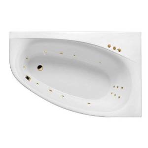 Акриловая ванна Excellent Kameleon SMART WAEX.KMP17.SMART.GL 170x110 правая, золото
