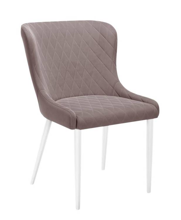 Стул Дик DikLine 304 00-00061964 B5 LATTE, ножки белые