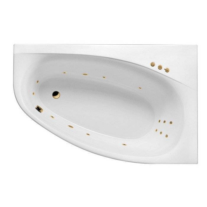 Акриловая ванна Excellent Kameleon SMART WAEX.KMP17.SMART.GL 170x110 правая, золото