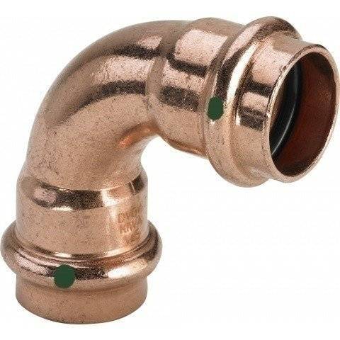 Отвод 90 медный Viega Profipress с SC-Countur d=12 (арт. 291 488)
