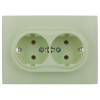Розетка 2-местная с заземлением IEK Skandy SK-R21-16-K06-F мятный фото 5