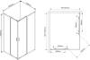 Душевой уголок Vincea Scala VSS-2SC8010CL 100x80, профиль хром, стекло прозрачное фото 8