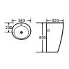 Раковина beWash Lusso BK5552FB041 белый глянец, 55x52 фото 2