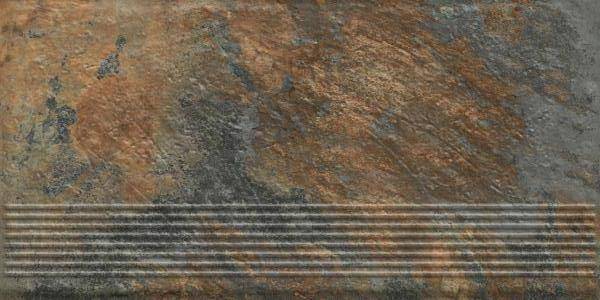 Ступень Paradyz Ardis Rust Stopnica Prosta Struktura Mat 30x60