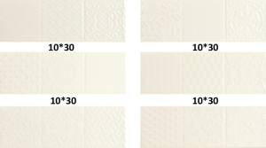 Керамическая плитка Monopole Esencia Relieve Crema Brillo 10x30