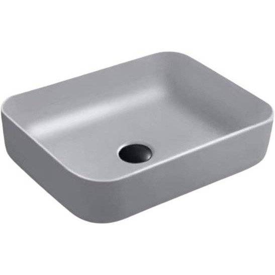 Раковина SantiLine SL-1051MG 50 см, серая матовая