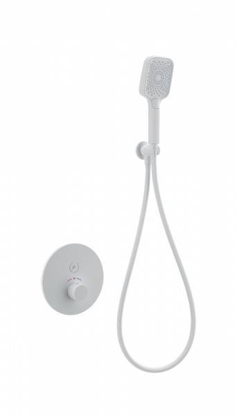 Смеситель для душа Wonzon & Woghand WW-D1017-A-MW с термостатом, белый матовый