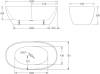 Акриловая ванна BelBagno BB81-1500 150x75 фото 4