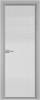 Межкомнатная дверь Profil Doors 1 AV цвет профиля Серебро, стекло безопасное 6 мм мору осветленное 700x2000