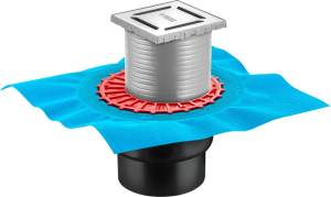 Душевой трап Berges Wasserhaus Zentrum Norma 090462 10 x10 см, хром