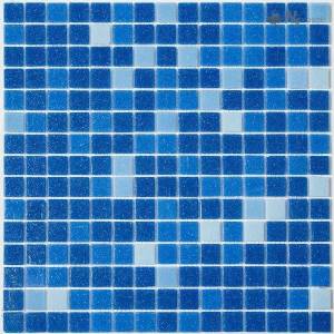 Мозаика NSmosaic Econom series MIX21 синий (сетка) чип 23x23 327x327