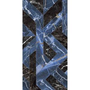 Керамогранит Naxos Rhapsody 118716 Outline Blue Levigato Rett 60x120