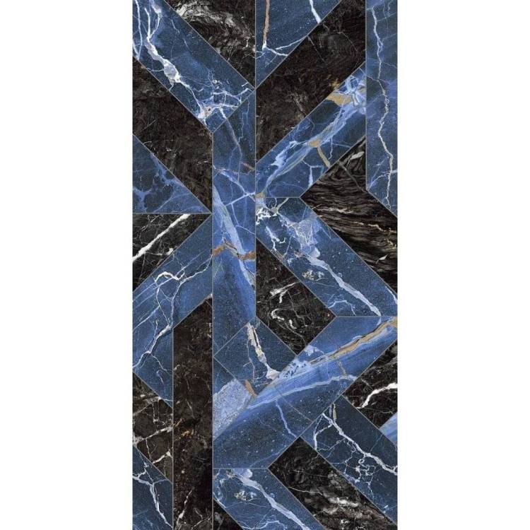 Керамогранит Naxos Rhapsody 118716 Outline Blue Levigato Rett 60x120