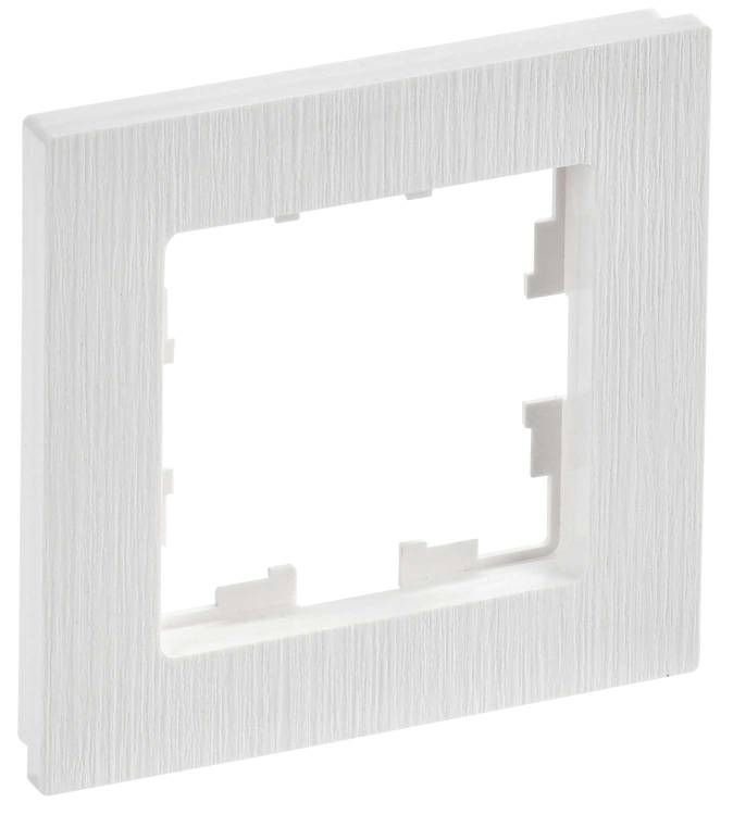 Рамка 1-постовая IEK Brite BR-M12-51-K01 белый рифленый