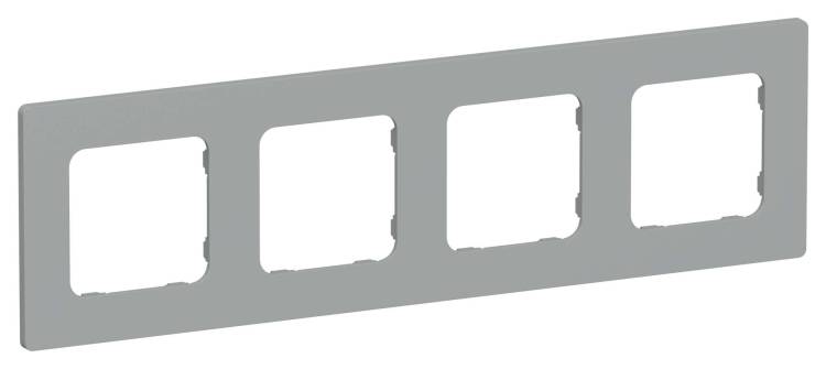 Рамка 4-постовая IEK Flite FI-M42-32-20-K03 серый