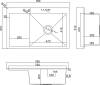 Мойка кухонная ZorG Steel Hammer SH 7851-R GRAFIT графит фото 2