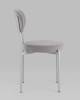 Набор из 4 стульев Stool Group Бриф SN AV 477-C82-7004-K X4 серый каркас светло-серый муар, велюр фото 4