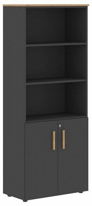 Шкаф комбинированный Skyland Forta 00-07090382 Черный графит/Дуб Гамильтон