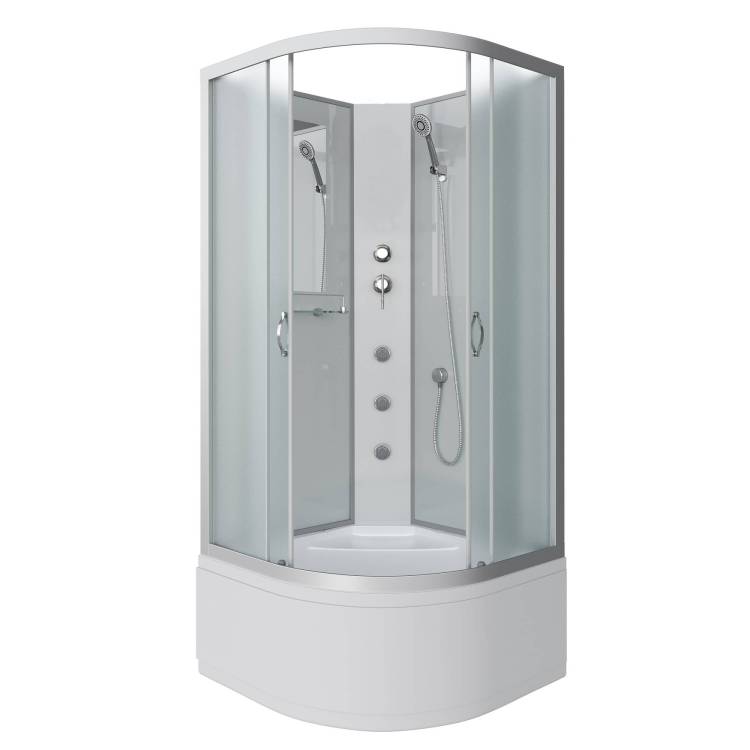 Душевая кабина Niagara Classic NG-2309-14BKG (1000x1000x2000) с высоким поддоном (40см)