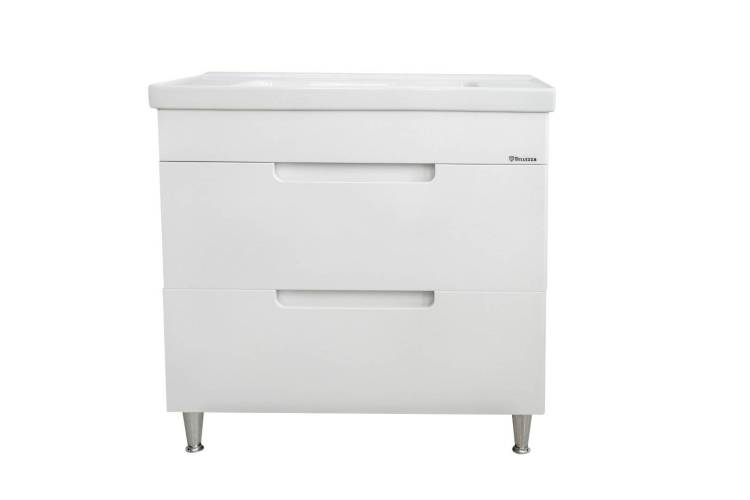 Тумба с раковиной Bellezza Грейс 90 2 ящ. Белый