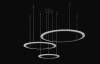Люстра Crystal Lux Manzana Sp67W Led D400+600+800 Black фото 2