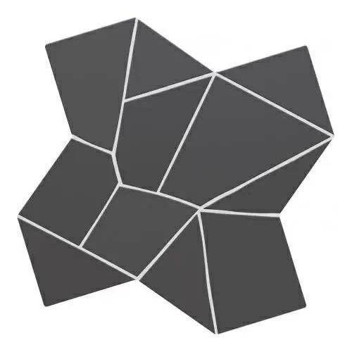 Керамогранит WOW Trencadis 134263 Gaudi Basalt 25.5x25.5