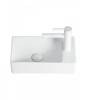 Раковина Agger ASH131375L левая, 38 см, белая глянцевая фото 4