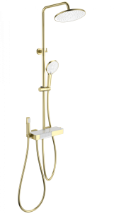 Душевая стойка Wonzon & Woghand WW-B3580-BG с термостатом, золото