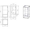 Шкаф Dreja Perfecto 35 дуб эврика/белый глянец фото 11
