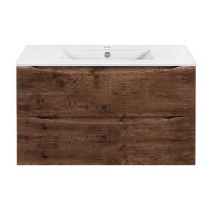 Тумба с раковиной Vincea Mia Slim VMC-2MC900S1RW Коричневый