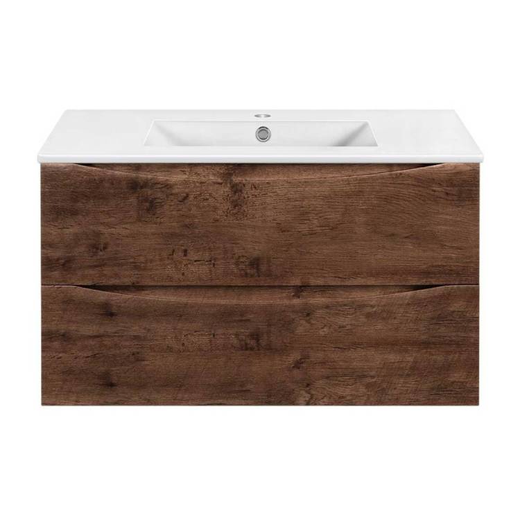 Тумба с раковиной Vincea Mia Slim VMC-2MC900S1RW Коричневый