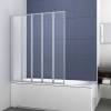 Шторка на ванну Vincea VSB-32120CL 1200x1400, профиль хром, стекло прозрачное