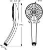Душевая лейка Ideal Standard Idealrain Soft B9403AA 3 режима, Chrome (Хром) фото 5