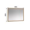 Зеркало навесное Домани Модена МЗ-30 00-00165371 гикори рокфорд фото 3