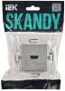 Розетка HDMI IEK Skandy SK-H10-K23 серебряный фото 2
