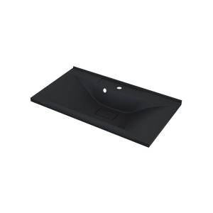 Раковина Uperwood Elen Quartz 297000019 черная матовая, уголь, 80x45