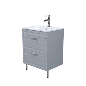 Тумба с раковиной Iddis Oxford 60 OXF60L0I95K напольная, светло-серый