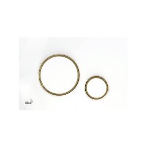 Кнопка смыва AlcaPlast THIN M775 белый / золото