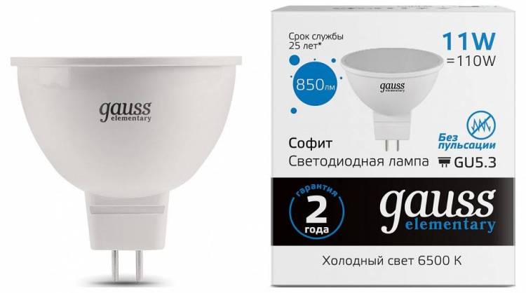 Светодиодная лампа Gauss Elementary 13531
