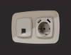 Лицевая панель для компьютерной/телефонной розетки RJ-45/RJ-11 Ambrella Volt Omega OP3720 фото 2