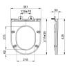 Унитаз подвесной Lemark Glazer 9614003 безободковый, с  микролифтом, белый глянец фото 11