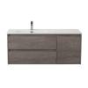 Тумба под раковину BelBagno KRAFT-1200-2C-1A-SO-CG-L Cemento Grigio, 120x50x46