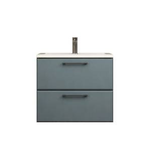 Тумба с раковиной Uperwood Foster New подвесная, серый графит, 60 см
