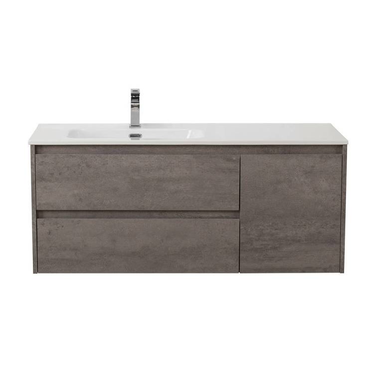 Тумба под раковину BelBagno KRAFT-1200-2C-1A-SO-CG-L Cemento Grigio, 120x50x46